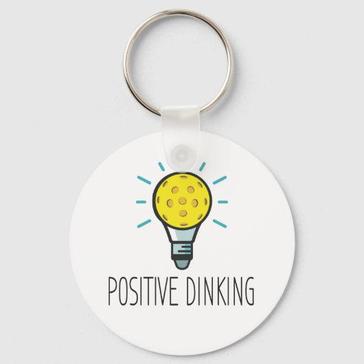 Sleutelhanger voor positieve dinkend Pickleball (Voorkant)