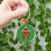 Sleutelhanger voor prettige kerstmuis (Hand)