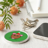 Sleutelhanger voor prettige kerstmuis (Zijkant)