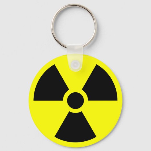 Sleutelhanger voor radioactieve waarschuwing (Voorkant)
