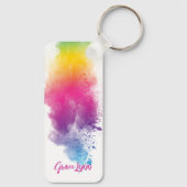 Sleutelhanger voor regenboogschouderverven (Achterkant)