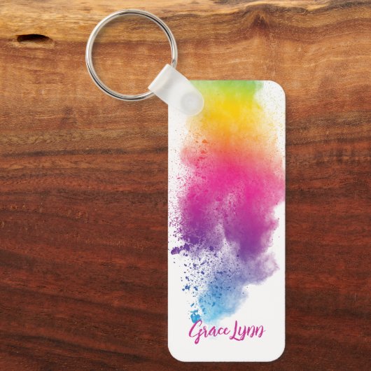 Sleutelhanger voor regenboogschouderverven (Voorkant)