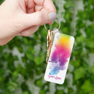 Sleutelhanger voor regenboogschouderverven