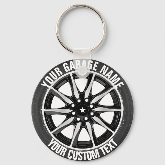 Sleutelhanger voor reparatie van garages of auto's (Voorkant)