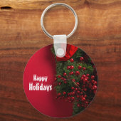 Sleutelhanger voor rode en groene mistletoe-decora (Voorkant)