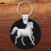 Sleutelhanger voor rotatie van witte paarden (Voorkant)
