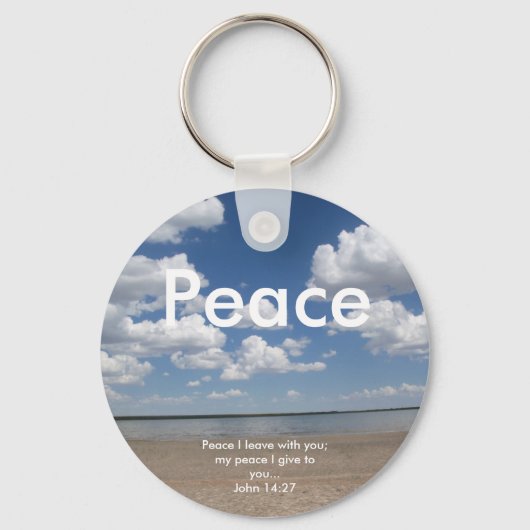 Sleutelhanger voor scripts "PEACE" (Voorkant)