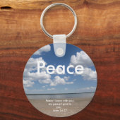 Sleutelhanger voor scripts "PEACE" (Voorkant)