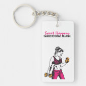 Sleutelhanger voor speciale trainer Vrouw Weightli (Voorkant)