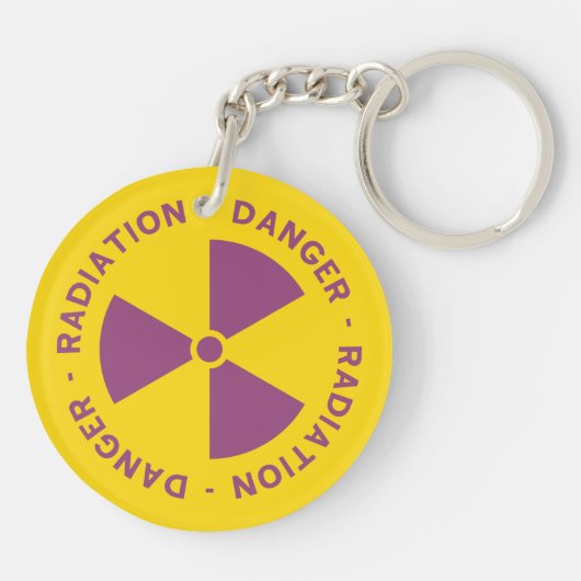 Sleutelhanger voor stralingswaarschuwing (Achterkant)