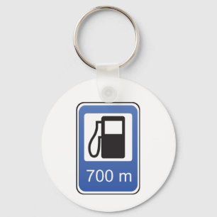 Sleutelhanger voor verkeersborden van het gasstati
