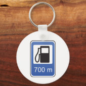 Sleutelhanger voor verkeersborden van het gasstati (Voorkant)