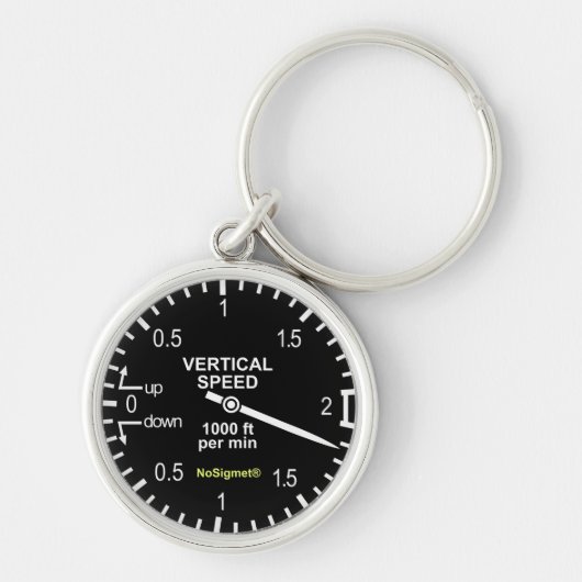 Sleutelhanger voor vliegtuigslot: "Variometer" (Voorkant)