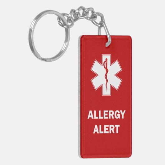 Sleutelhanger voor voedselallergie (Voorkant Links)