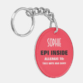  Sleutelhanger voor voedselallergie (Voorkant Links)