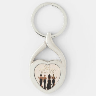 Sleutelhanger voor vrijgezellenfeest 'Girls Just W