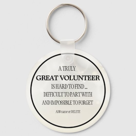 Sleutelhanger voor vrijwilligers bedank cadeau waa (Voorkant)