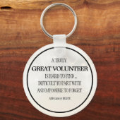 Sleutelhanger voor vrijwilligers bedankt voor je w (Voorkant)