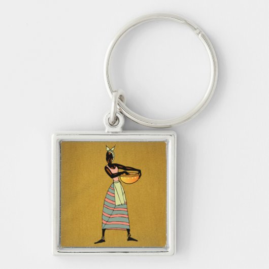 Sleutelhanger voor vrouwen in Afrika (Voorkant)