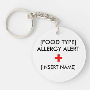 Sleutelhanger voor waarschuwingen voor allergie