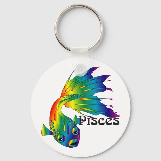 Sleutelhanger voor Whimsical Pisces (Voorkant)