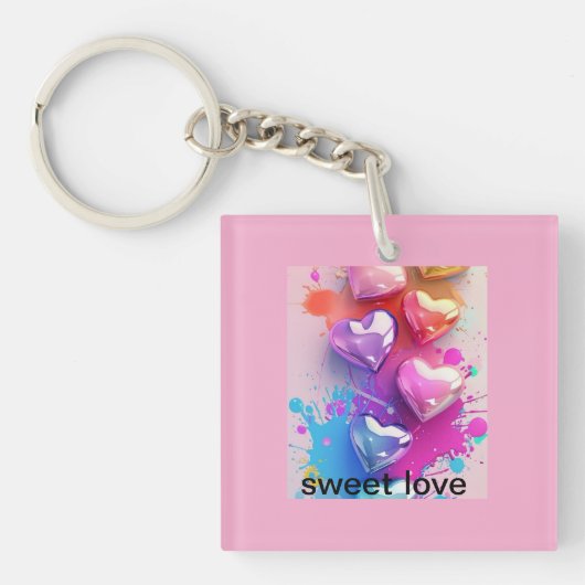 sleutelhanger voor zoete liefde (voorkant)