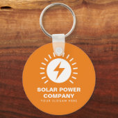 Sleutelhanger voor zonne-energie met aangepaste be (Voorkant)