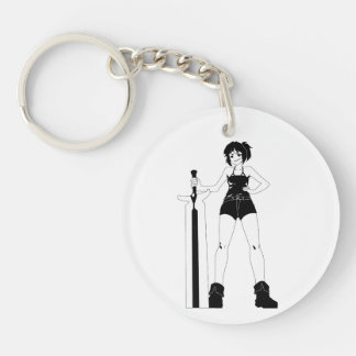 Sleutelhanger voor zwaardvrouw Anime Girl