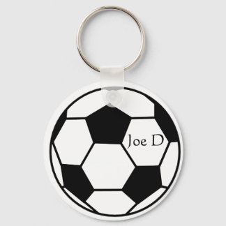 Sleutelhanger voor zwart-wit aangepast Football