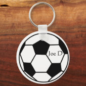Sleutelhanger voor zwart-wit aangepast Football (Voorkant)
