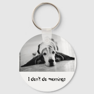 Sleutelhanger voor zwart-wit Basset Hound