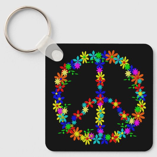 Sleutelhanger vredessymbool ventilator (Voorkant)