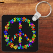 Sleutelhanger vredessymbool ventilator (Achterkant)