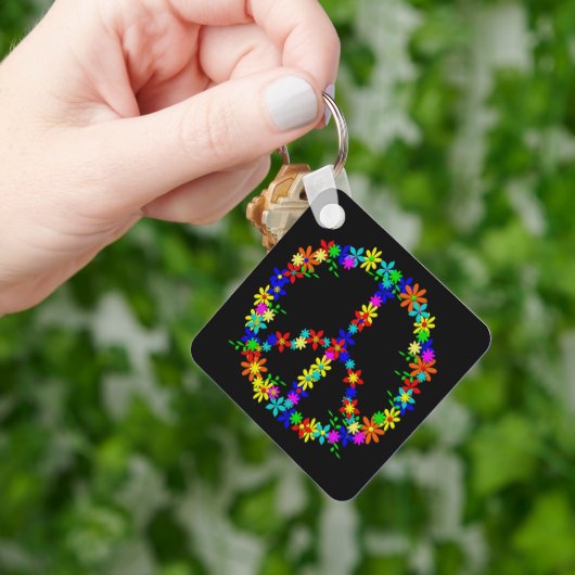 Sleutelhanger vredessymbool ventilator (Hand)