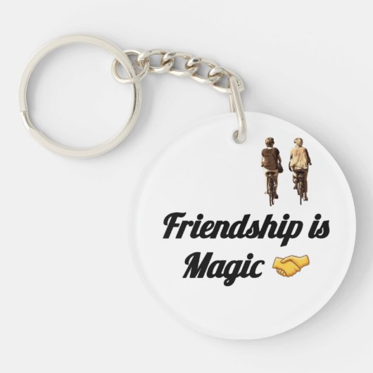 Sleutelhanger Vriendschap Is Magie – Cute BesteVri (Voorkant)