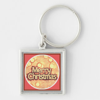 Sleutelhanger, Vrolijk Kerstfeest stijlvol klassie Sleutelhanger