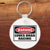Sleutelhanger WAARSCHUWINGEN DRAG RACING (Voorkant)