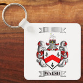 Sleutelhanger Walsh Achternaam En Schild (Voorkant)