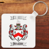 Sleutelhanger Walsh Achternaam En Schild (Achterkant)