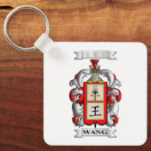 Sleutelhanger Wang Achternaam En Schild (Voorkant)