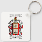 Sleutelhanger Wang Achternaam En Schild (Achterkant)