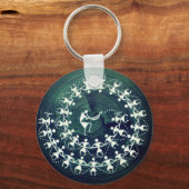 Sleutelhanger Warli art Medha Karandikar (Voorkant)