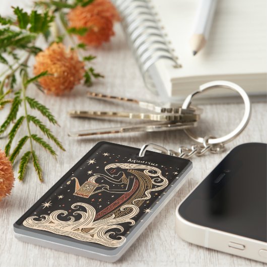 Sleutelhanger Waterman Hemelse Dierenriem Kunst (Voorkant Rechts)