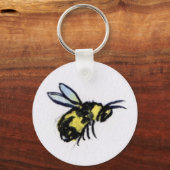 Sleutelhanger Waterverf bijen (Voorkant)