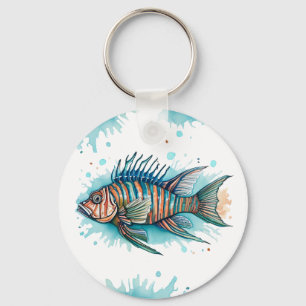 Sleutelhanger - Waterverf Serie: Lionfish