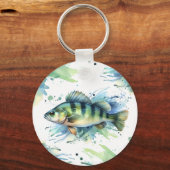 Sleutelhanger - Waterverf Serie: Perch (Voorkant)