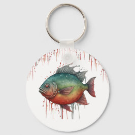 Sleutelhanger - Waterverf Serie: Piranha