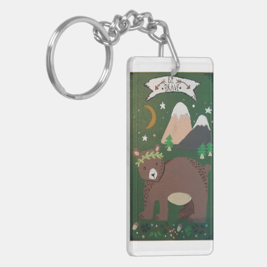 sleutelhanger "Wees moedig" (Voorkant Links)