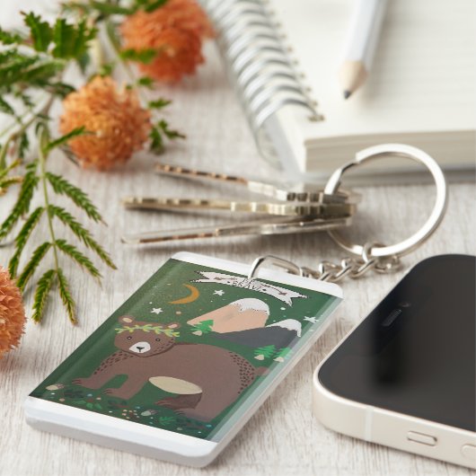 sleutelhanger "Wees moedig" (Voorkant Rechts)