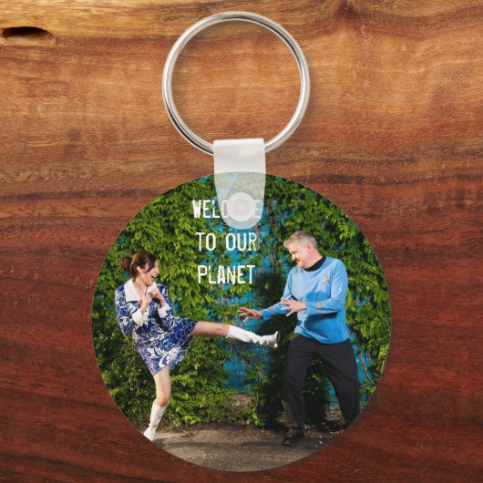 Sleutelhanger - Welkom bij onze planeet (Voorkant)